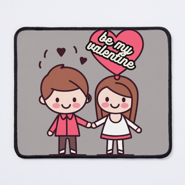 Item preview, couple with the inscription be my valentine designed and sold by Vilemo.