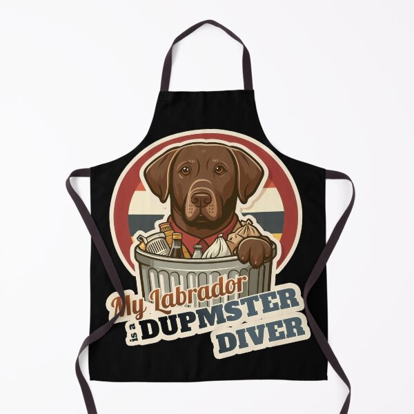 Item preview, Dumpster diver Labrador Retriever designed and sold by ThisDress.