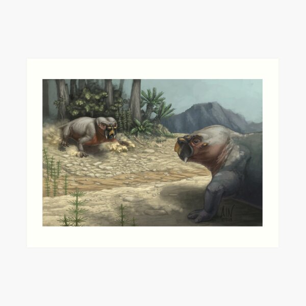 Pair of Aulacephalodons Art Print
