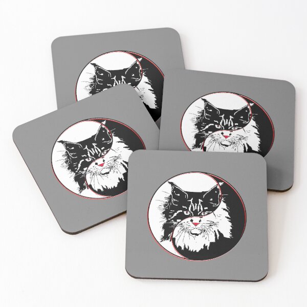 Item preview, yin yang balance harmony design eastern philosophy cat designed and sold by 4rpixs.