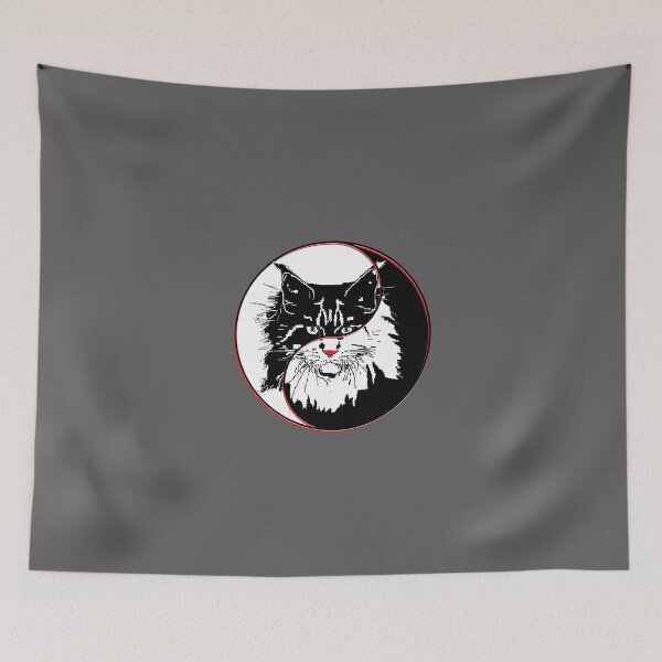 Item preview, yin yang balance harmony design eastern philosophy cat designed and sold by 4rpixs.