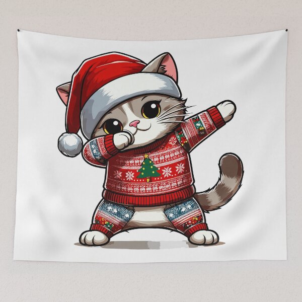 Item preview, Dabbing Cat Christmas designed and sold by Designowner.