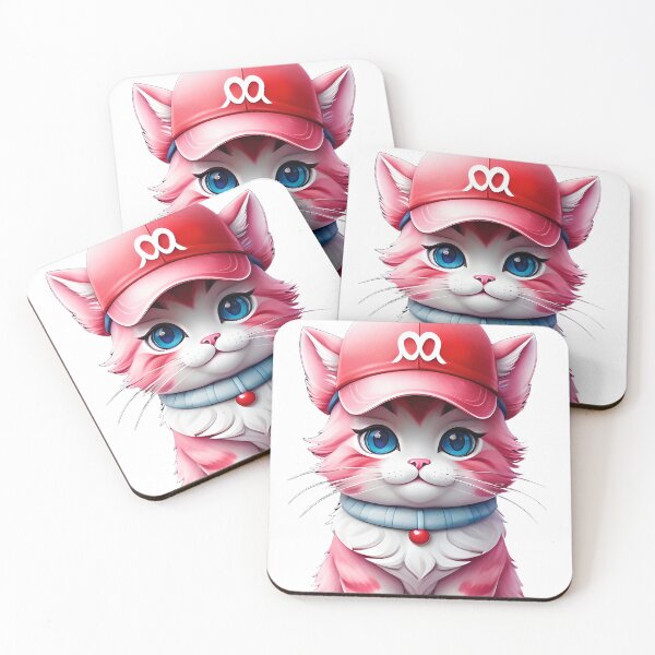Item preview, a cartoon cat wearing a red hat designed and sold by Babajexodas.