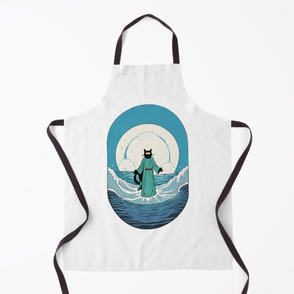 Item preview, Jesus Cat, Walking on Water, Savior Art designed and sold by cutenesss.