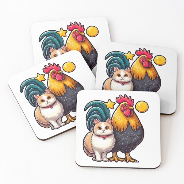 Item preview, Cat and chicken  designed and sold by ArteeInnovation.