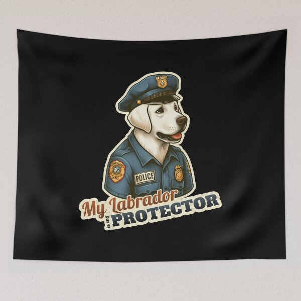 Item preview, Labrador Retriever Police  designed and sold by ThisDress.