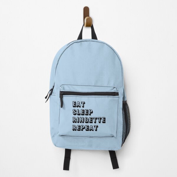 Item preview, Eat Sleep Ringette Repeat - Impactful black text design for a stylish expression designed and sold by EmeraldeaArt.