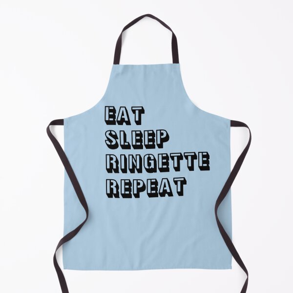 Item preview, Eat Sleep Ringette Repeat - Impactful black text design for a stylish expression designed and sold by EmeraldeaArt.