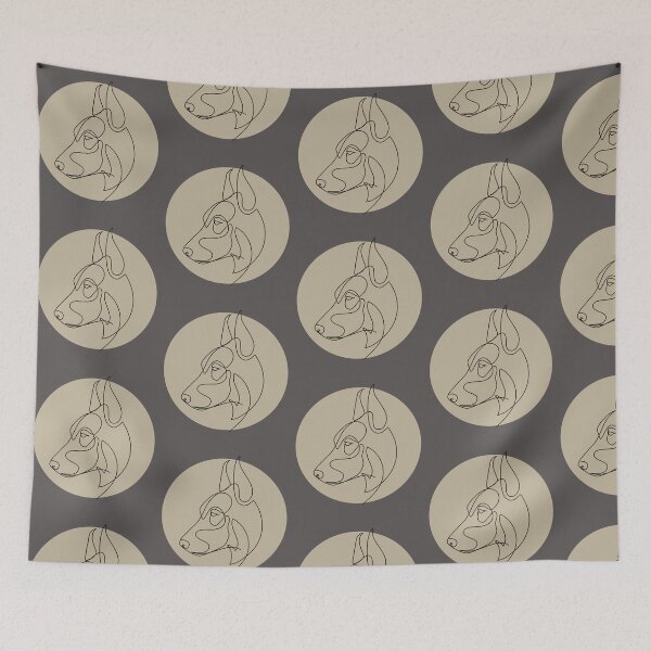 Item preview, mini pinscher minimalist designed and sold by hemp3x.