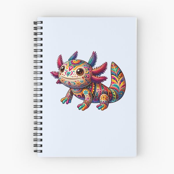 Item preview, Alibrije Estilo Axolotl con un caleidoscopio de colores y motivos complejos designed and sold by TheScruffyGoose.