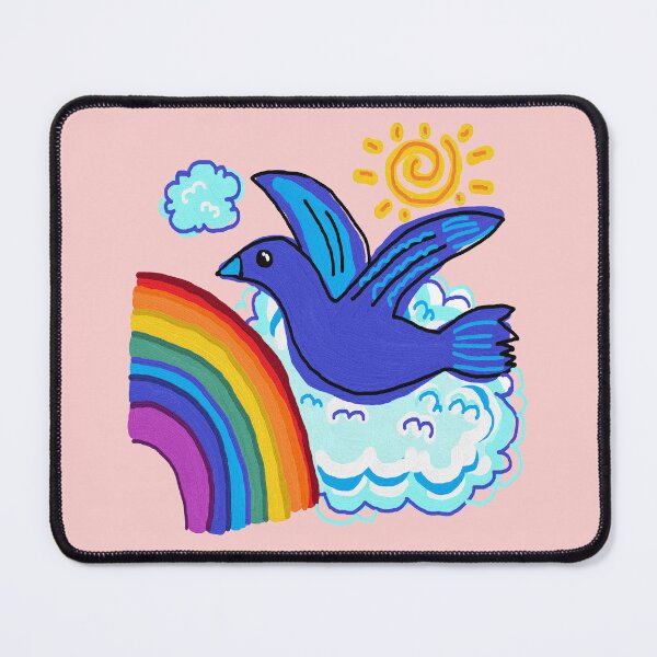Item preview, bird gliding, pink designed and sold by zzzozzo.