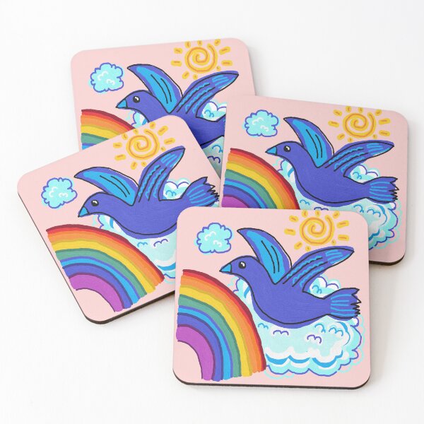 Item preview, bird gliding, pink designed and sold by zzzozzo.