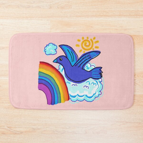 Item preview, bird gliding, pink designed and sold by zzzozzo.