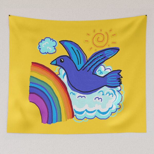 Item preview, bird gliding, yellow designed and sold by zzzozzo.
