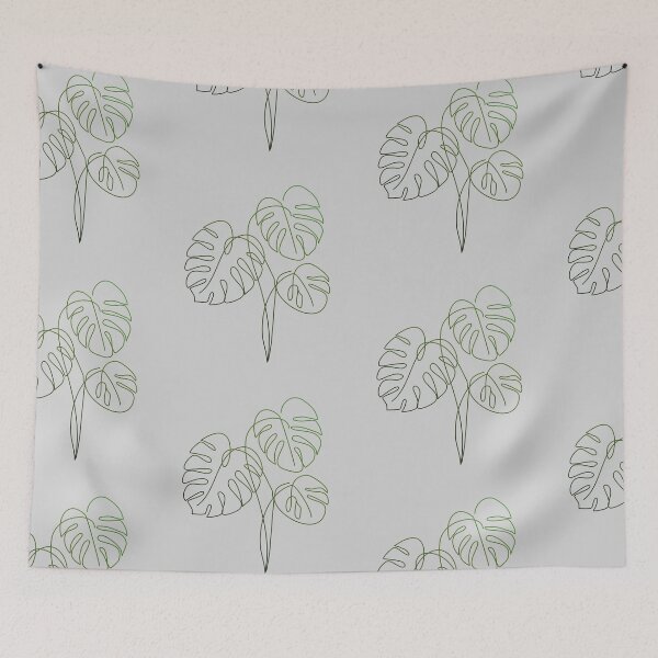 Item preview, monstera one line art colorful designed and sold by hemp3x.