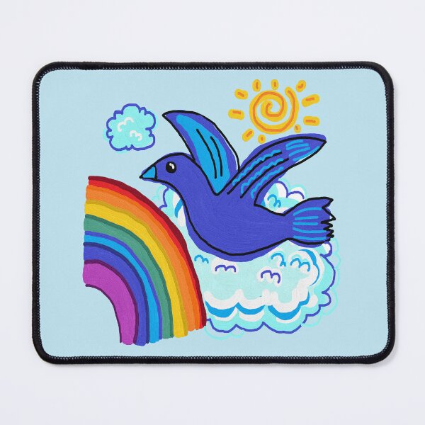 Item preview, bird gliding, blue designed and sold by zzzozzo.