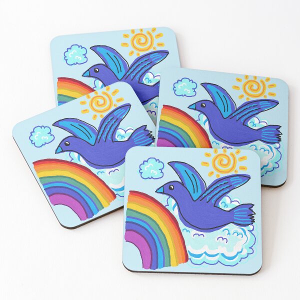 Item preview, bird gliding, blue designed and sold by zzzozzo.