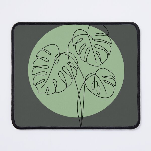 Item preview, minimalist monstera one line art designed and sold by hemp3x.
