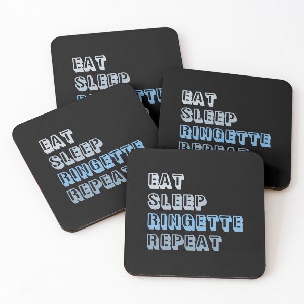 Item preview, Echoes of Blue: Eat Sleep Ringette Repeat designed and sold by EmeraldeaArt.