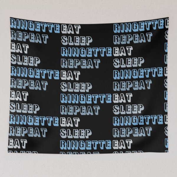 Item preview, Echoes of Blue: Eat Sleep Ringette Repeat designed and sold by EmeraldeaArt.