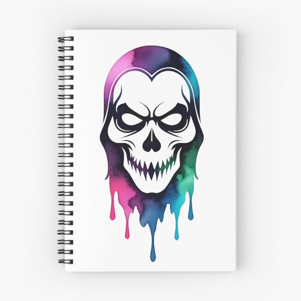 Item preview, a colorful skull with a black background designed and sold by Babajexodas.