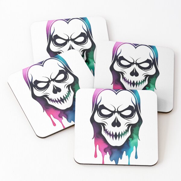 Item preview, a colorful skull with a black background designed and sold by Babajexodas.