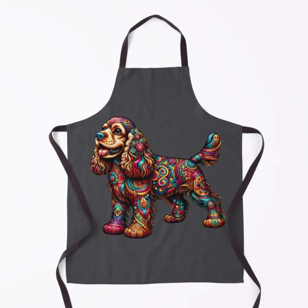 Artikelvorschau, Alibrije Style Cocker Spaniel mit einem Kaleidoskop aus Farben und komplexen Motiven entworfen und verkauft von TheScruffyGoose.