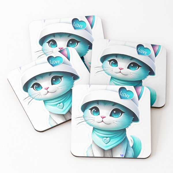 Item preview,  cartoon cat wearing a hat and scarf designed and sold by Babajexodas.