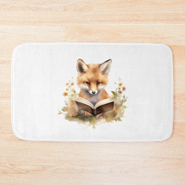 Item preview, deep in reading - fox designed and sold by ahawonderland.