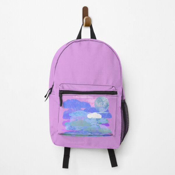 Item preview, Pink, Purple, and Blue Clouds with Moon - Hand-drawn designed and sold by Victoria Rose.