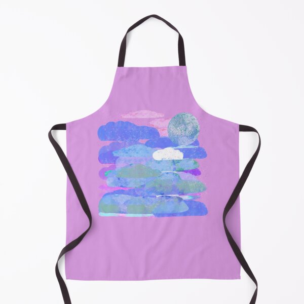Item preview, Pink, Purple, and Blue Clouds with Moon - Hand-drawn designed and sold by Victoria Rose.