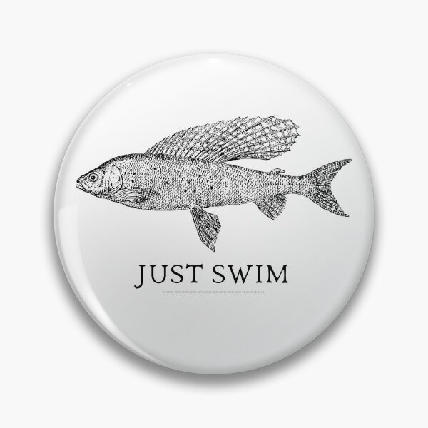Item preview, SIMPLE FISH JUST SWIM designed and sold by FutureFiesta.