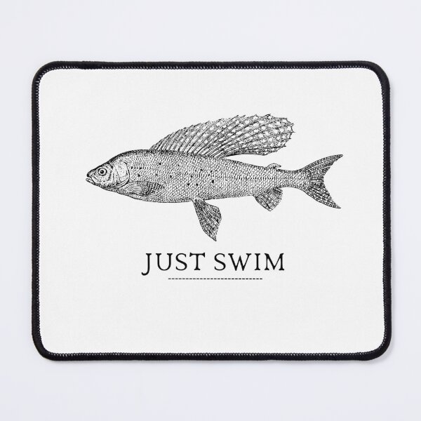 Item preview, SIMPLE FISH JUST SWIM designed and sold by FutureFiesta.