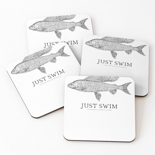 Item preview, SIMPLE FISH JUST SWIM designed and sold by FutureFiesta.
