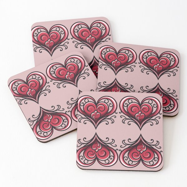 Item preview, red hearts designed and sold by Vilemo.