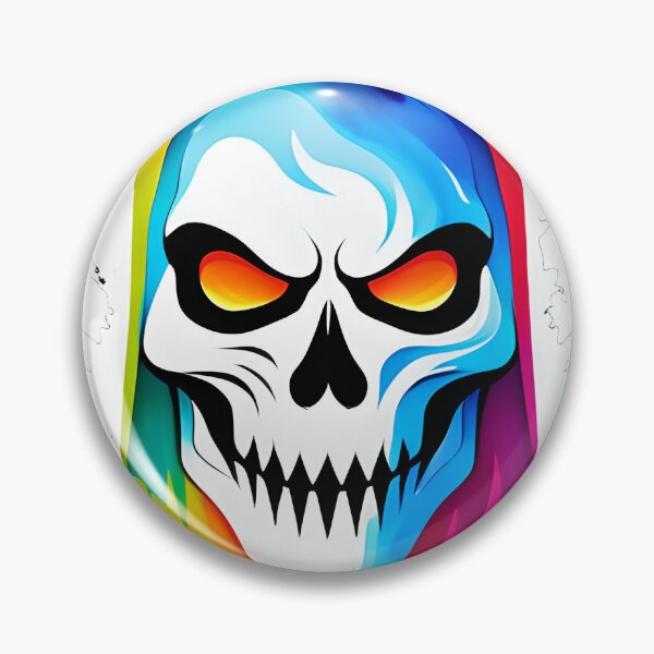 Item preview, a colorful skull with a hoodie on designed and sold by Babajexodas.
