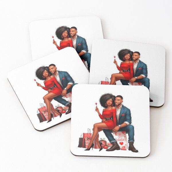 Item preview, Valentine´s Day Afro American Couple, Afro American Couple, Afro Lovers, Cute Illustration, Valentine´s Day Artwork, I love You designed and sold by gabrielakrall.