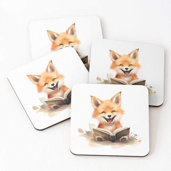 Item preview, fond of reading-fox designed and sold by ahawonderland.