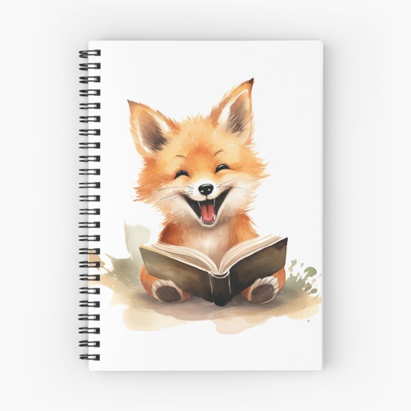 Item preview, fond of reading-fox designed and sold by ahawonderland.