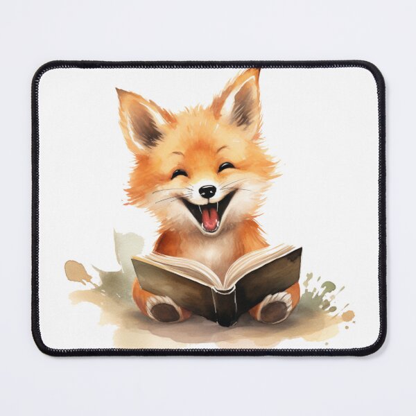 Item preview, fond of reading-fox designed and sold by ahawonderland.