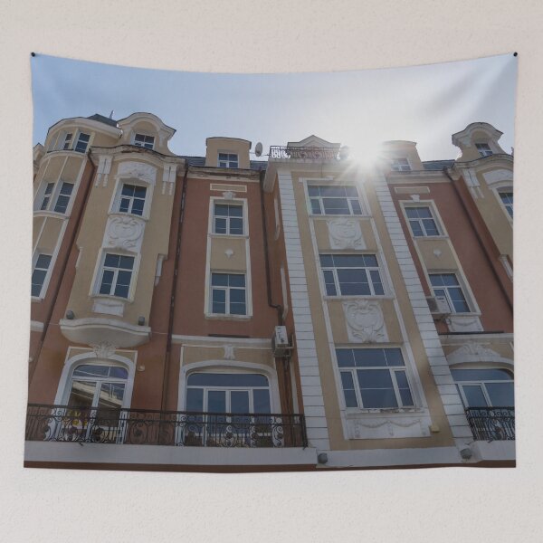 Item preview, Mansarde Sunburst - Lovely Art Deco House Facade in Plovdiv Bulgaria designed and sold by Georgia Mizuleva.