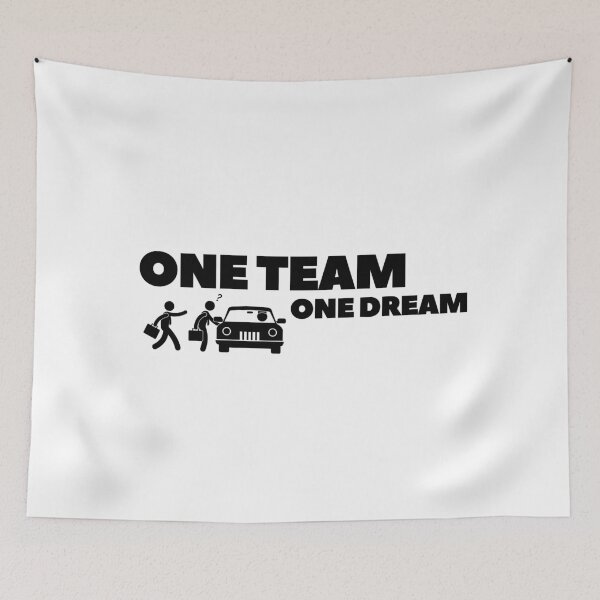 Item preview, One Team, One Dream designed and sold by Bananobanini.