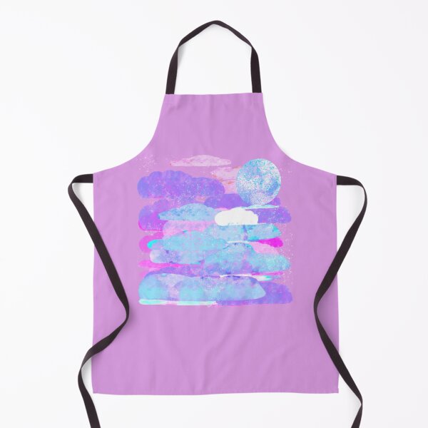 Item preview, Pink, Purple, and Blue Clouds with Moon - Hand-drawn designed and sold by Victoria Rose.