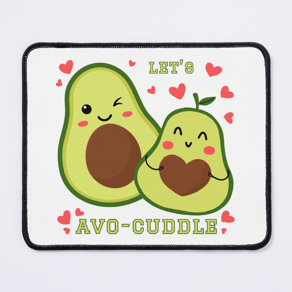 Item preview, Lets Avo-Cuddle Cute Kawaii Avocados Cartoon Avocuddle  designed and sold by wejollydigitals.