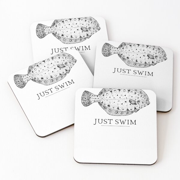 Item preview, SIMPLE FISH JUST SWIM designed and sold by FutureFiesta.