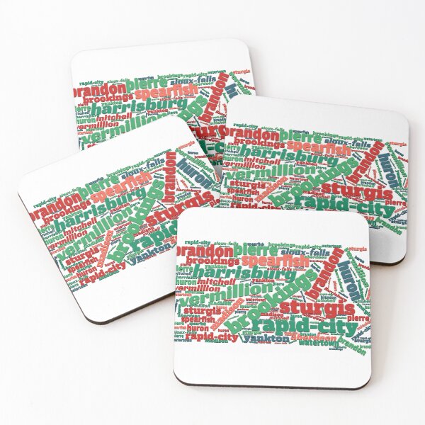 Item preview, South Dakota Cities designed and sold by Yzakreativ.