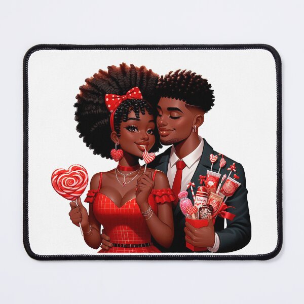 Item preview, Valentine´s Day Afro American Couple, Afro American Couple, Afro Lovers, Cute Illustration, Valentine´s Day Artwork, I love You designed and sold by gabrielakrall.