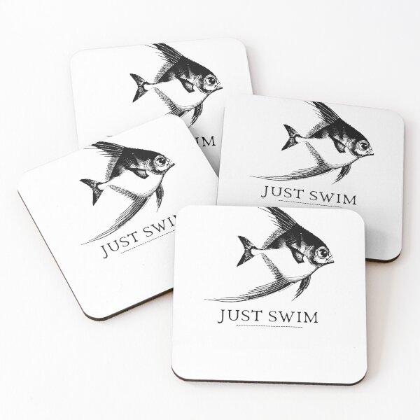 Item preview, SIMPLE FISH JUST SWIM designed and sold by FutureFiesta.