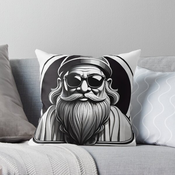 Item preview,  a black and white drawing of a bearded man designed and sold by Babajexodas.