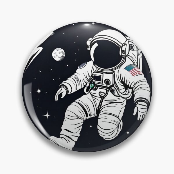 Item preview, a drawing of an astronaut floating in space designed and sold by Babajexodas.